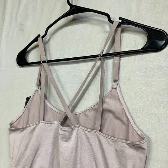 Maidenform Women's XL Blush Shapewear Seamless Mid Thigh Bodysuit Light Shaping - Picture 8 of 15